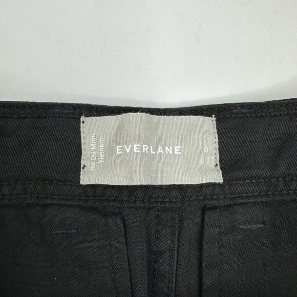 Everlane Women’s‎ NWT Muted Black The Tencel Relaxed Chino Pant 0/W28/L28.5 - Picture 5 of 13